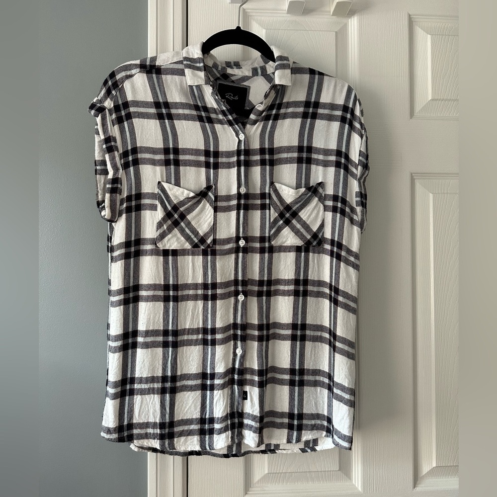 Rails sleeveless button down